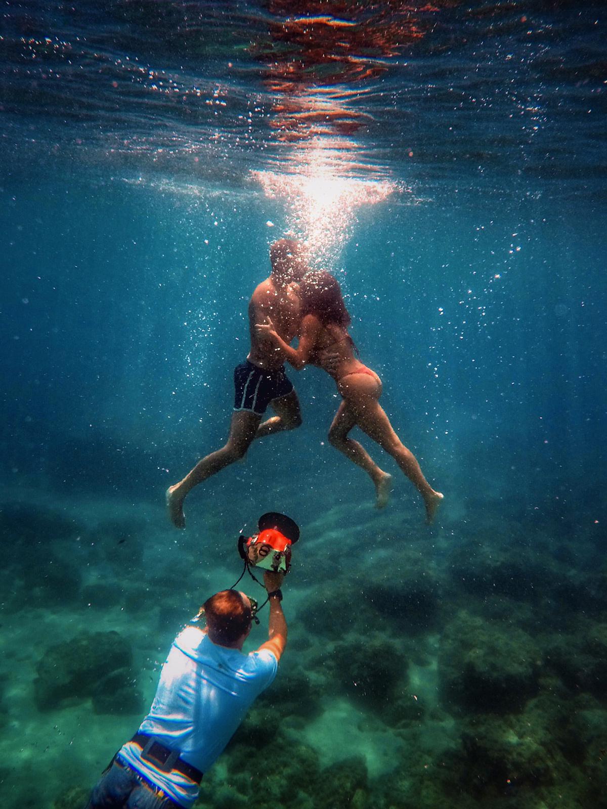 fotografie underwater in Salento